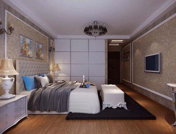 现代混搭衣柜效果图 超舒适的卧室设计