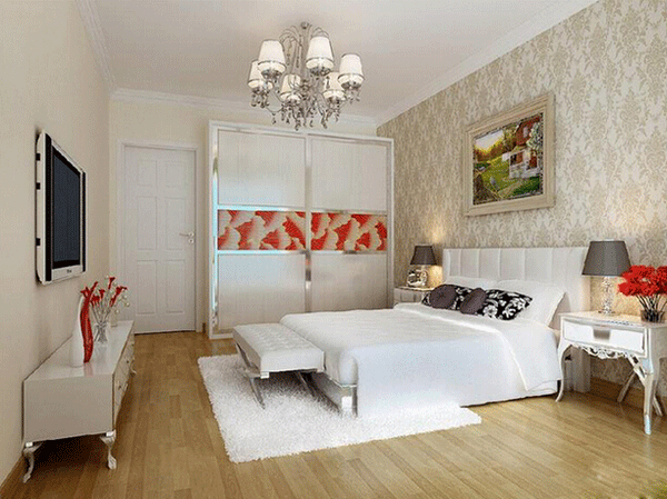 现代简约整体衣柜效果图  华丽丽的卧室