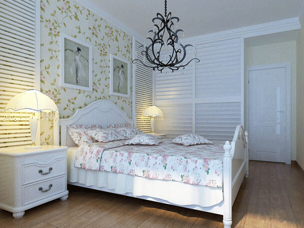 欧式田园衣柜效果图 清新雅致田园小窝