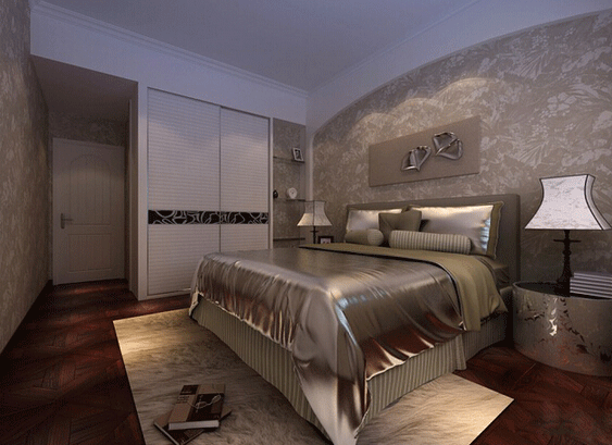 现代小百叶衣柜效果图 主卧衣柜设计图