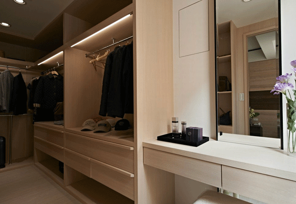 透天厝人文休闲家 全开放式衣柜效果图