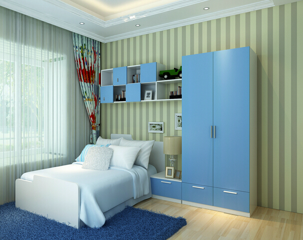 自然舒适小户型 地中海两门衣柜效果图