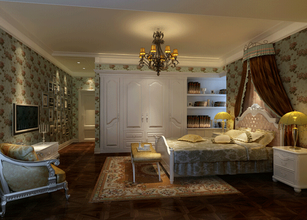 欧式风格别墅装修图 奢华高贵欧式衣柜效果图