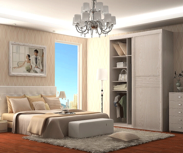 格调雅致！137㎡现代衣柜效果图