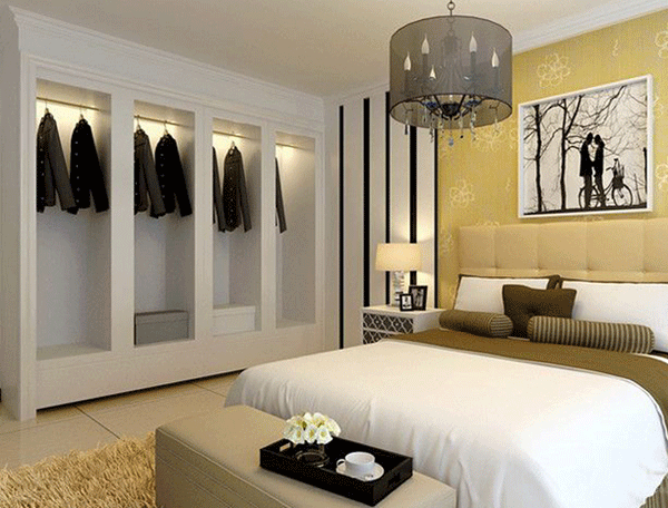 创意十足的家居一角 开放式衣柜效果图