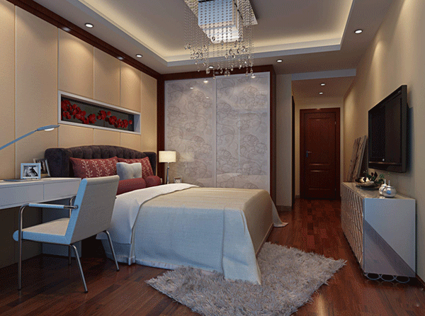 现代移门衣柜效果图 玻璃移门衣柜设计图