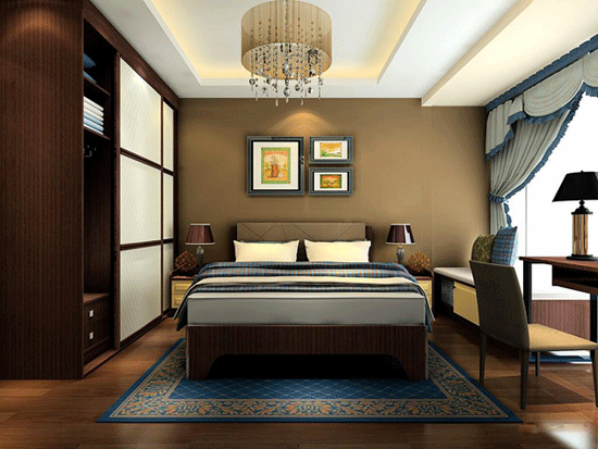 12㎡美式衣柜效果图 单身男人的私密空间