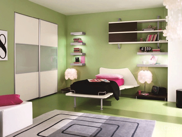 儿童卧室装修图 嵌入式衣柜效果图