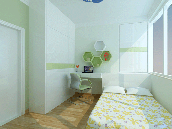 简约实用田园风衣柜设计图 凸显和谐自然风