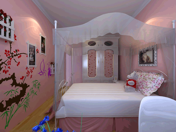 宝贝最爱 温馨时尚的儿童衣柜图片