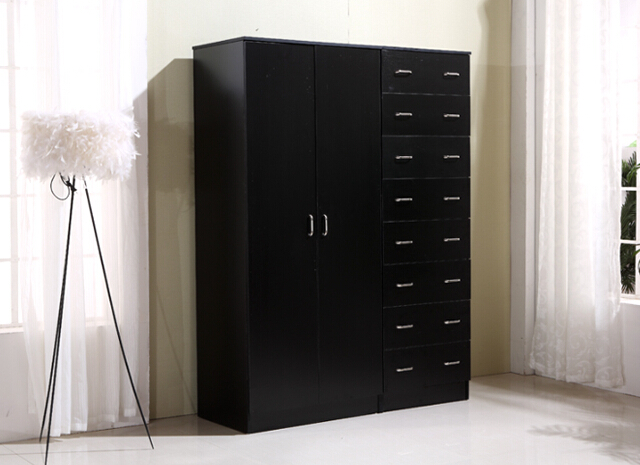 黑水柳板式衣柜效果图 多功能衣柜设计图