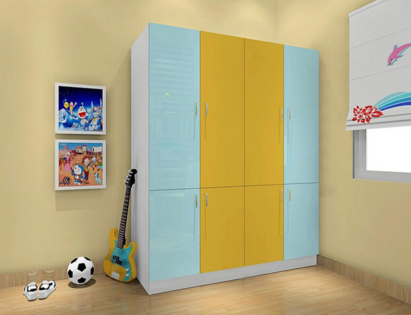 双子座青少年房 现代板式衣柜效果图
