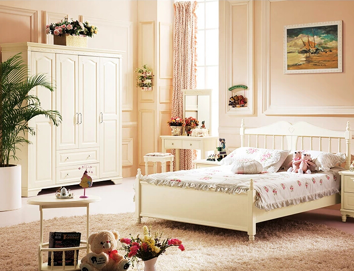 甜美欧式衣柜效果图 田园风格整体衣柜图片