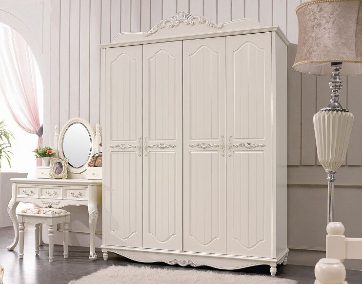 韩式四门衣柜效果图 优雅而精致