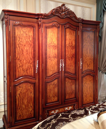 新美式四门衣柜设计图 高端大气上档次