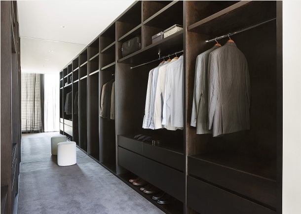 二字型衣柜效果图 优质衣帽间效果图