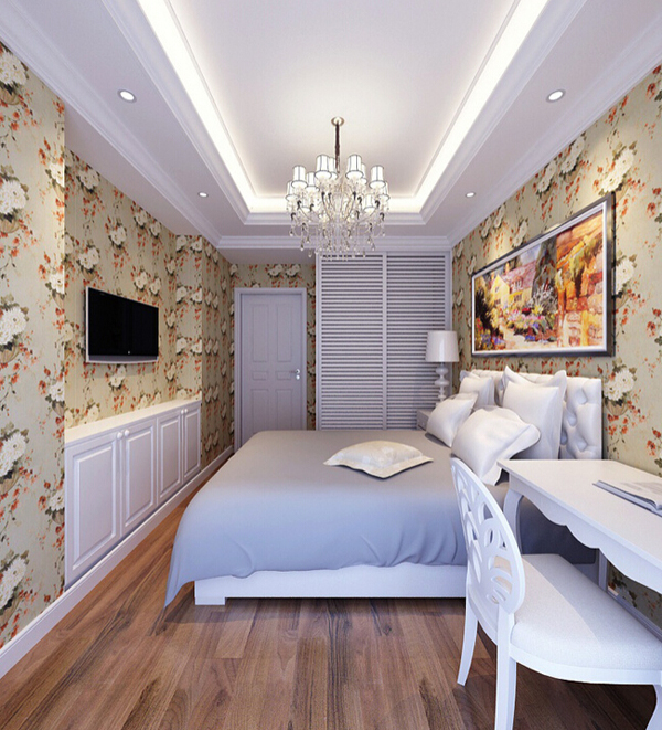 高档纽约公寓设计 现代高调卧整体衣柜图片