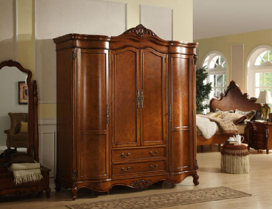 欧式古典衣柜设计图 打造品质优雅卧室