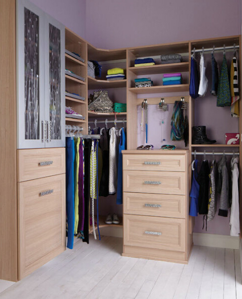 纯朴自然田园衣柜设计图 唯美浪漫私人空间