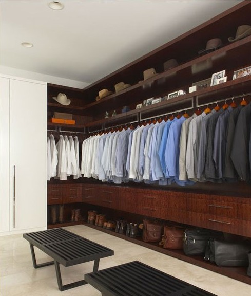 优雅典范男士衣柜 高性价比衣柜效果图