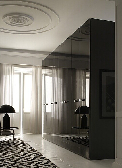 时尚烤漆衣柜设计图 80后时尚空间