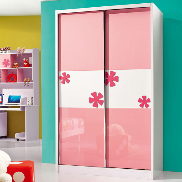 公主情结 粉嫩儿童房衣柜效果图