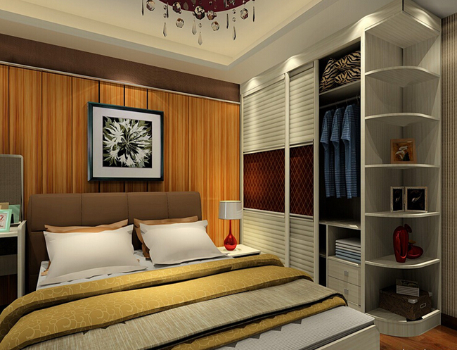 现代转角衣柜设计图 时尚达人新家装修