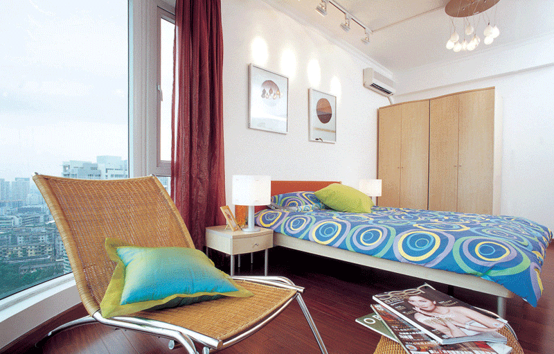 60㎡现代简约风格公寓 现代四门衣柜效果图