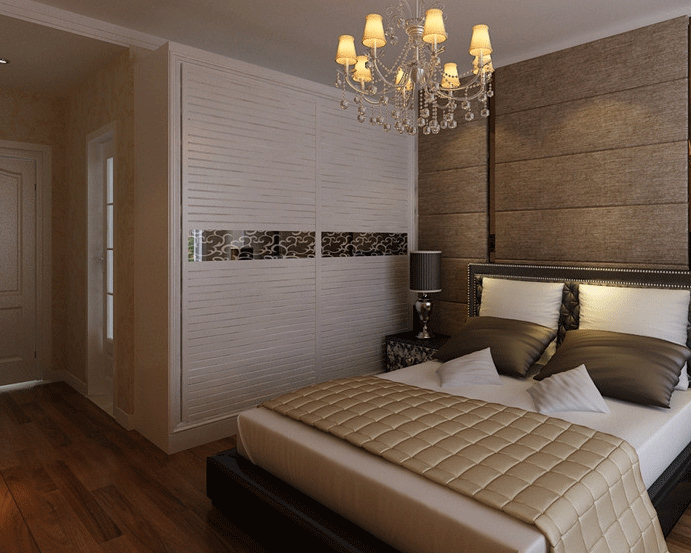 时尚温馨主义之家 大气而优雅卧室衣柜效果图