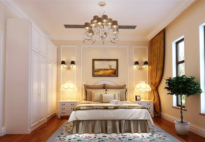 200㎡欧式风格别墅家 华丽优雅整体衣柜效果图