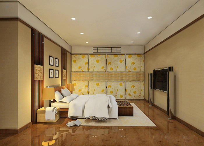 现代嵌入式衣柜效果图 质感超群的卧室装修图