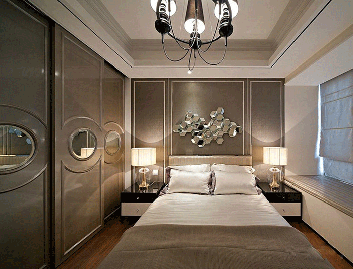 现代欧式时尚烤漆衣柜设计图 金属质感衣柜效果图