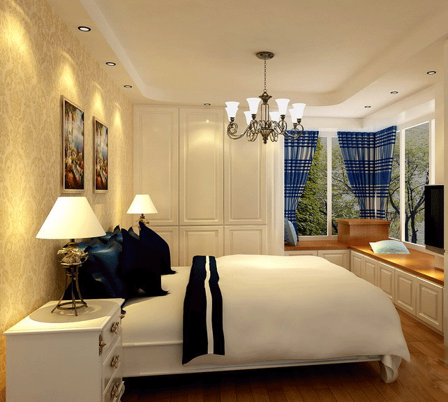 地中海卧室衣柜效果图 浪漫白色家居