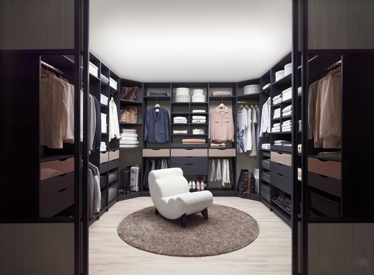 艺术灵感家 潮流步入式衣柜设计图