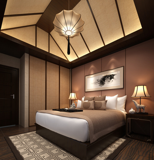 简约中式卧室衣柜效果图  打造完美生活