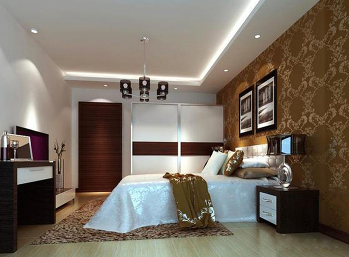 88㎡两居室装修图  现代移门衣柜设计图