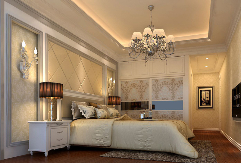 简欧风格卧室衣柜设计图  爱上卧室收纳