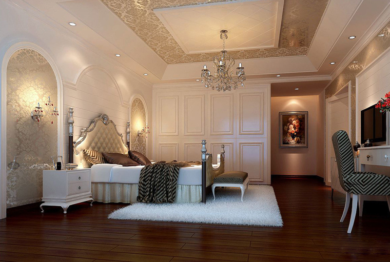 高端奢华欧式衣柜设计图 欧式风格卧室装修图