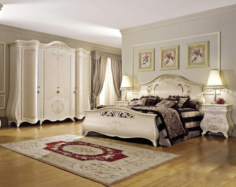 欧式风格水曲柳卧室衣柜图片 卧室衣柜装修效果图