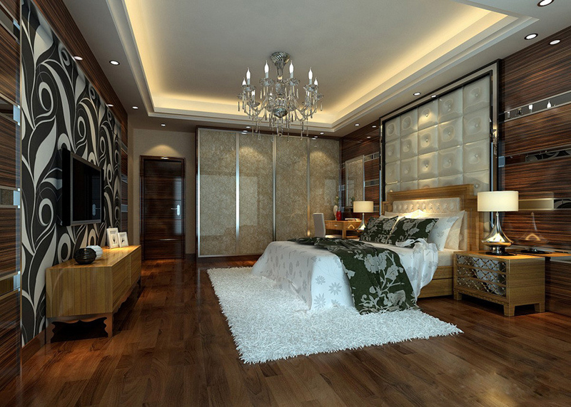 小奢华灵感家 现代四门衣柜设计图