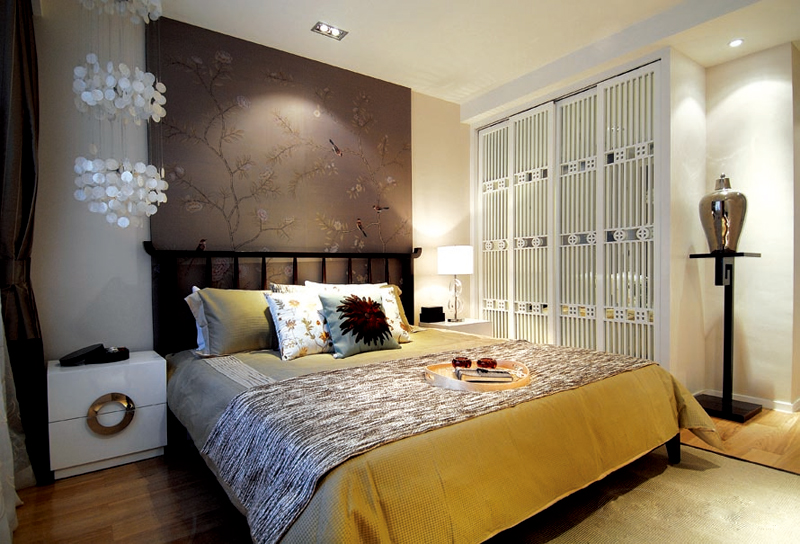 混搭风卧室装修图 个性创意衣柜设计图