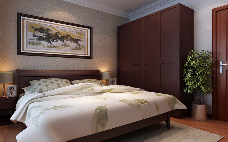 现代简约风格实木衣柜图片 文人雅居