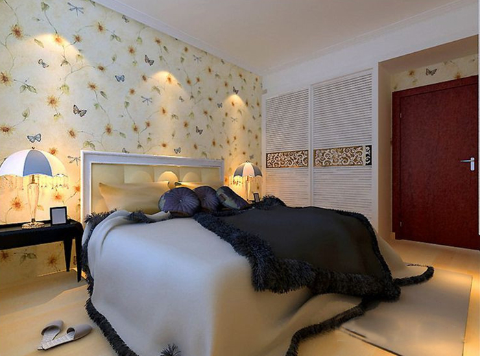 简欧风格衣柜图片 别墅卧室装修图