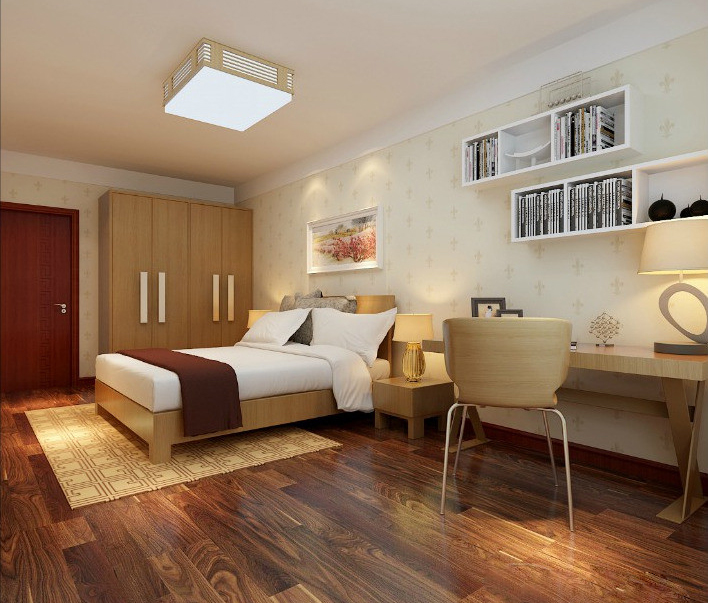 让卧室有生命 现代原木色衣柜效果图