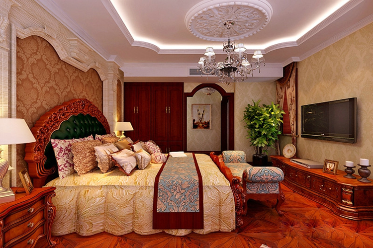 美式风格衣柜效果图 古典优雅尊贵