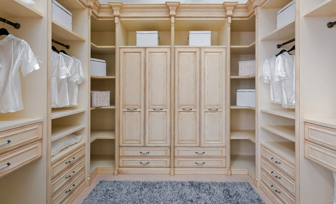 欧式古典衣柜效果图 伯爵之家乡村白