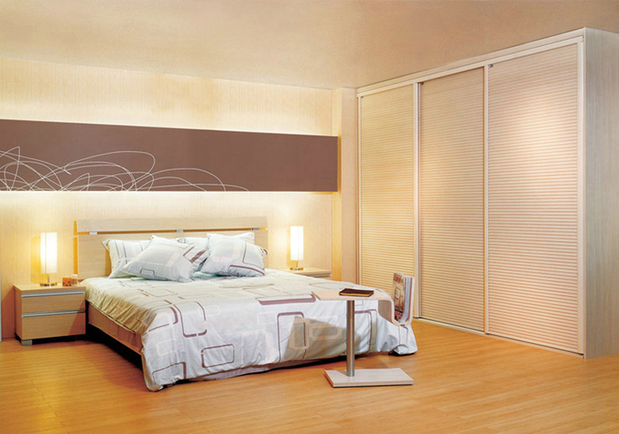 现代小百叶衣柜设计图 打造私家休闲地