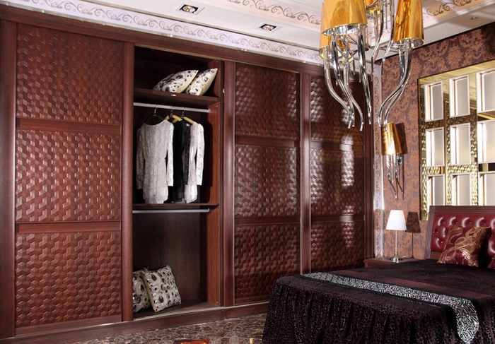 秀年轻新婚夫妇的小婚房 卧室衣柜设计图