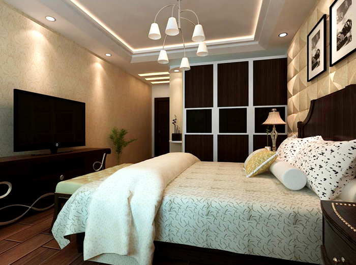 魅力卧室装修设计 现代移门衣柜设计图