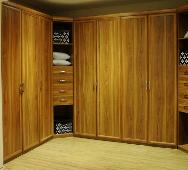 新中式衣柜设计图 转角衣柜效果图